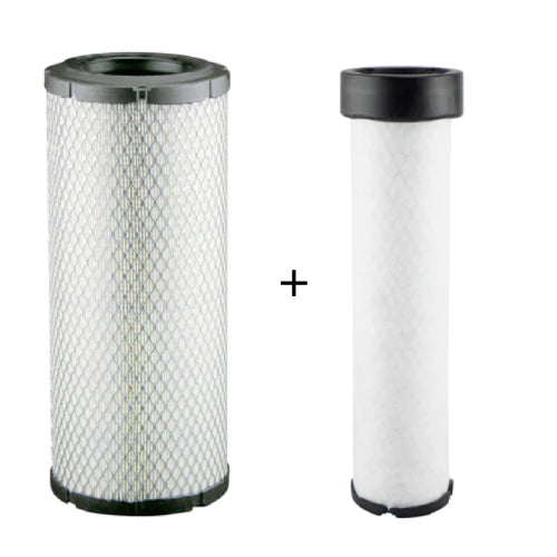 XA6652K FILTRONI Kit de 2 Filtros Aire Sello Radial Primario XA6652 + Secundario XA6672 Equipos Case Reemplaza Case 222425A1 + 222429A1